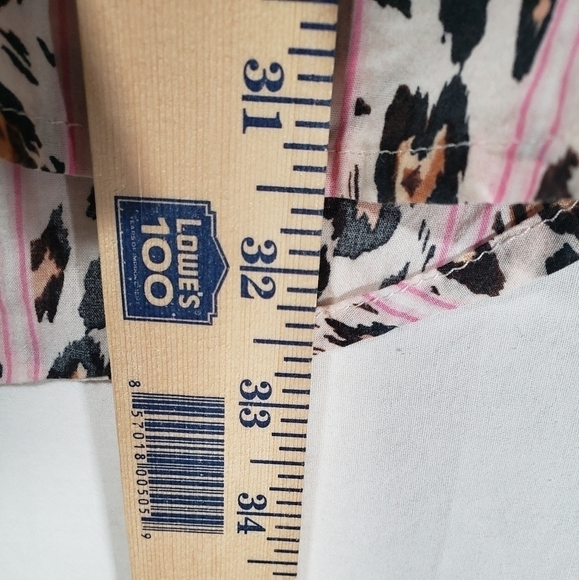 Victoria's Secret Pink Multicolored Leopard Print Sleep Shirt Sz S - Picture 9 of 9